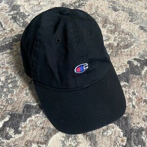 Champion Black Cap with Logo